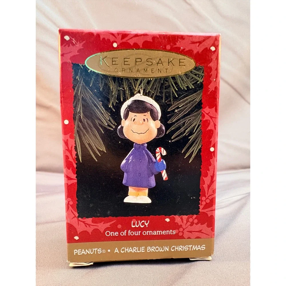 Hallmark Keepsake Peanuts Lucy Charlie Brown Christmas 30th Anniv Ornament 1995